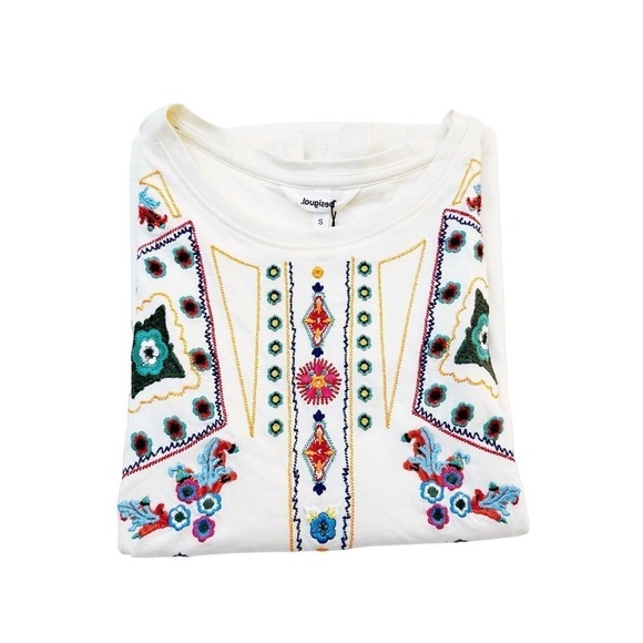 Desigual Sleeveless Top Woven Design Size Small NWT - Picture 1 of 6